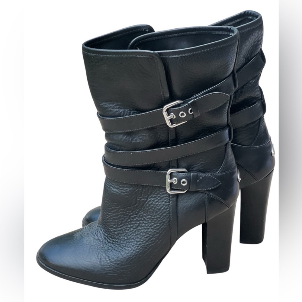 Coach Alexandra Black Leather Women's Boots